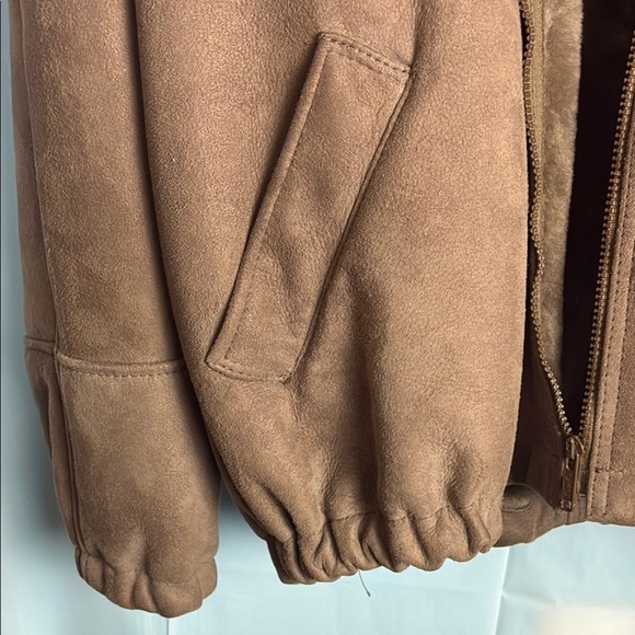 Brown  Vintage Genuine Sheepskin Jacket - Picture 3 of 8
